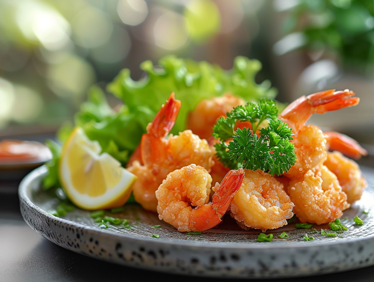 crevettes friture